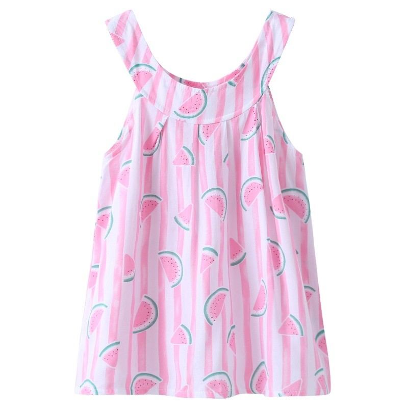 

Summer new cotton silk girls vest skirt