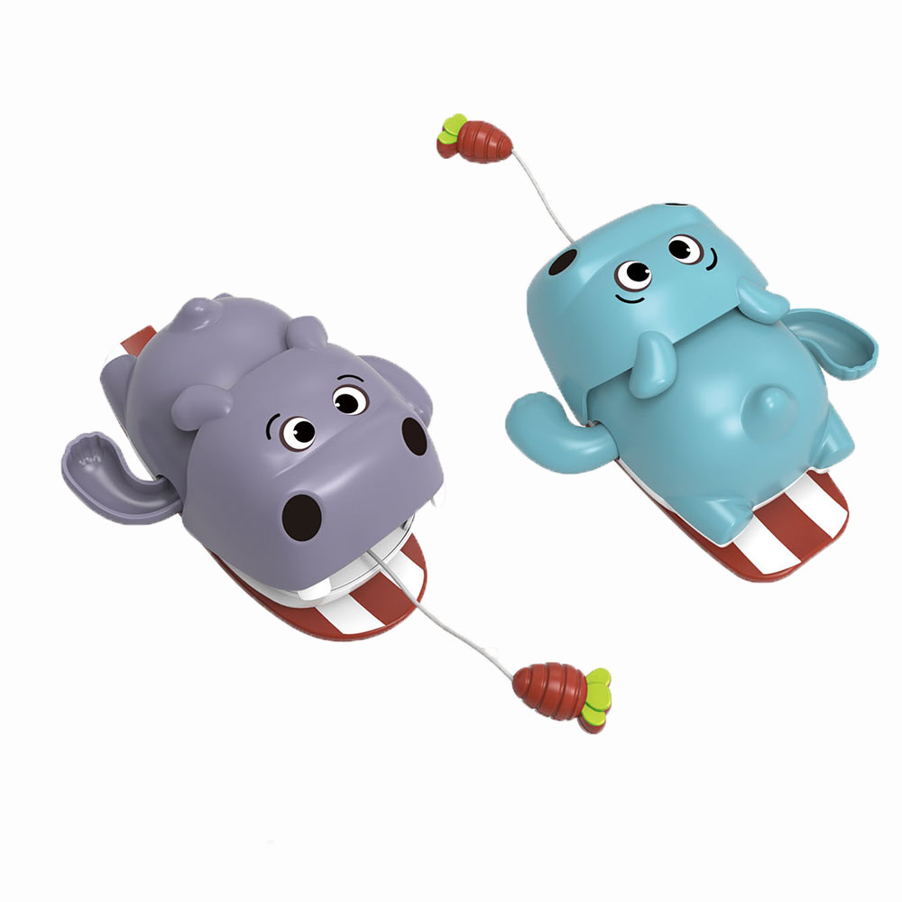 

Bathing Hippopotamus Clockwork Swimming Kids Bath Toy Toddler Pool Cartoon Animal Shower Baby Children Gift