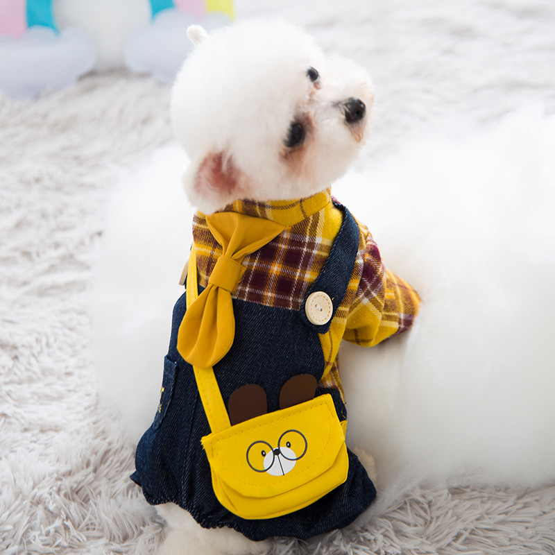 

Pet Bear Shoulder Bag Overalls