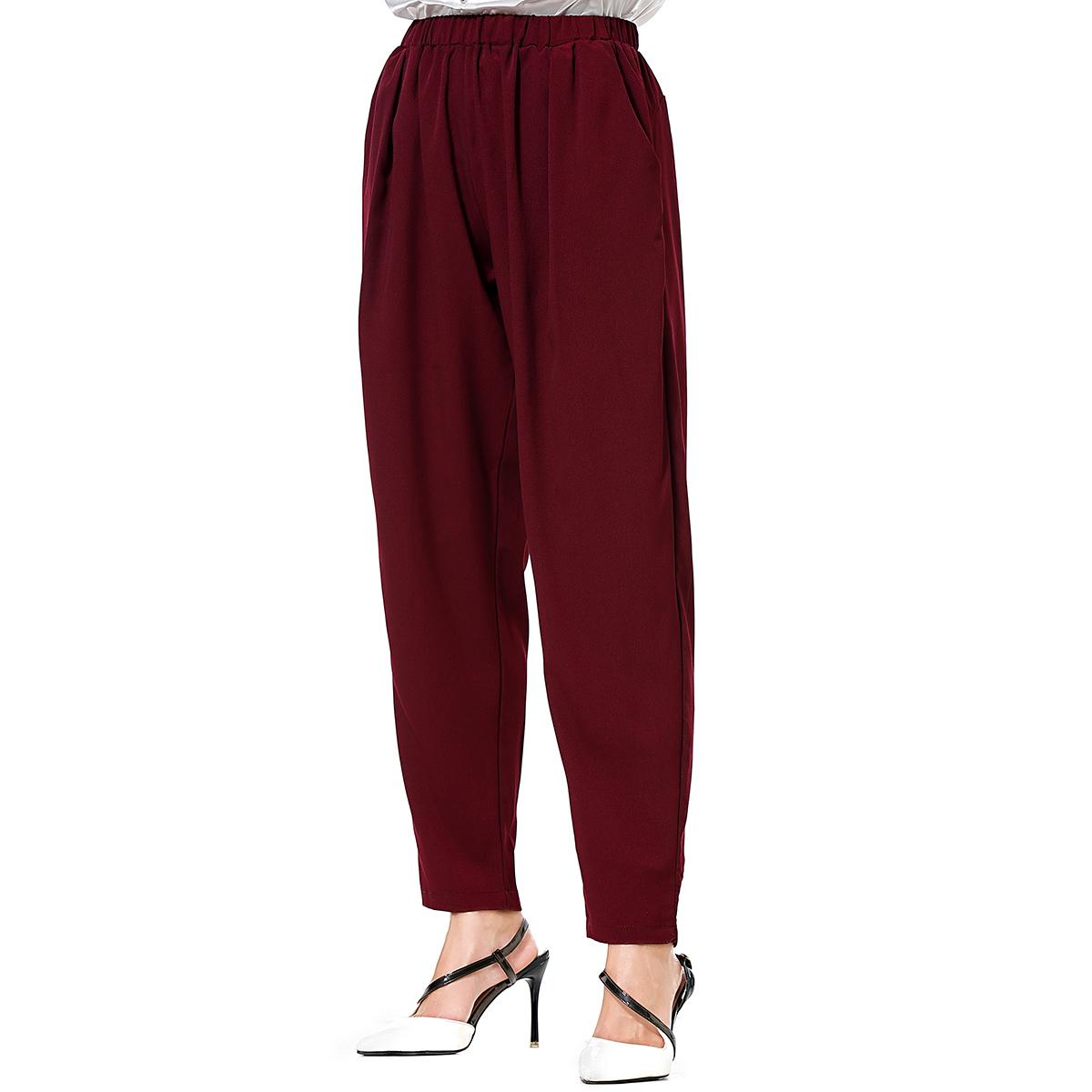 

Casual Solid Loose Pants For women