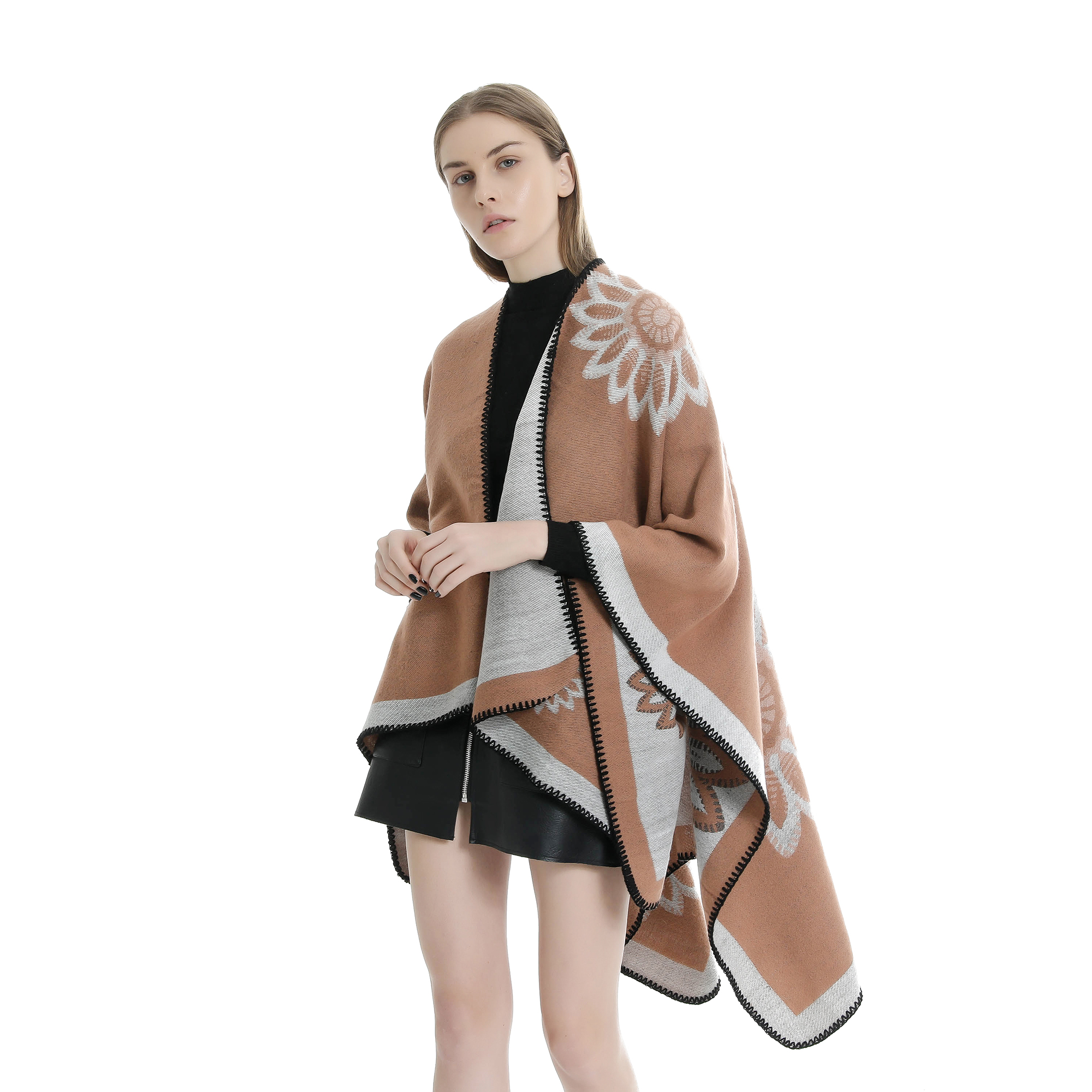 

Beautiful casual Floral medium length Capes