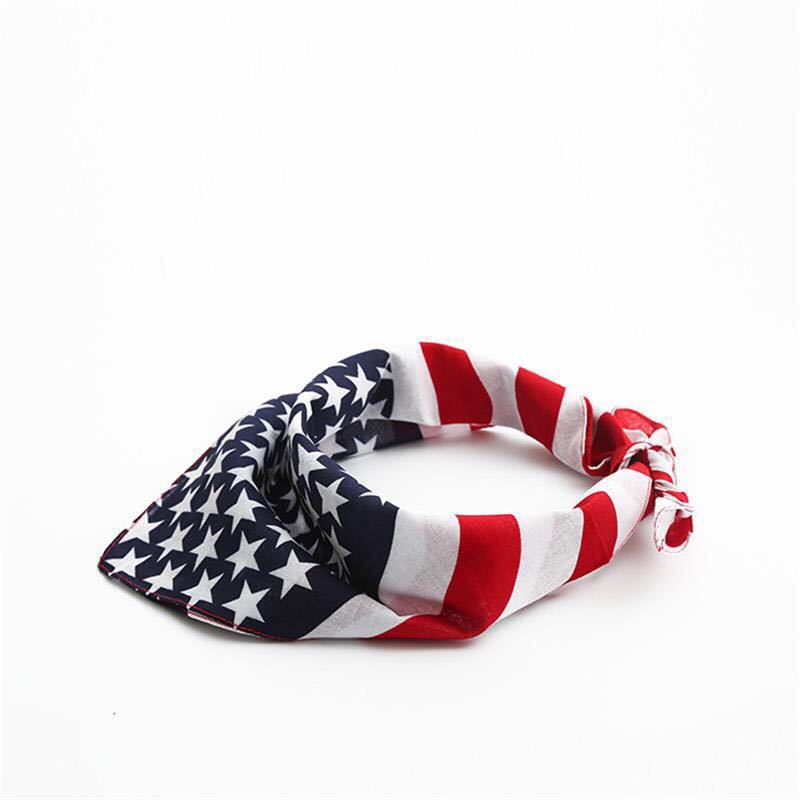 

American Flag Cotton Square Handkerchief Pet Scarf