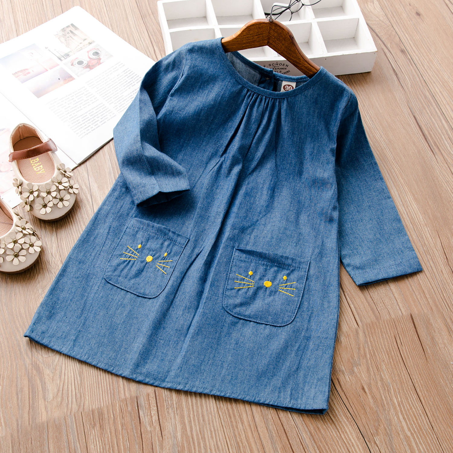 

Baby / Toddler Cat Solid Dress
