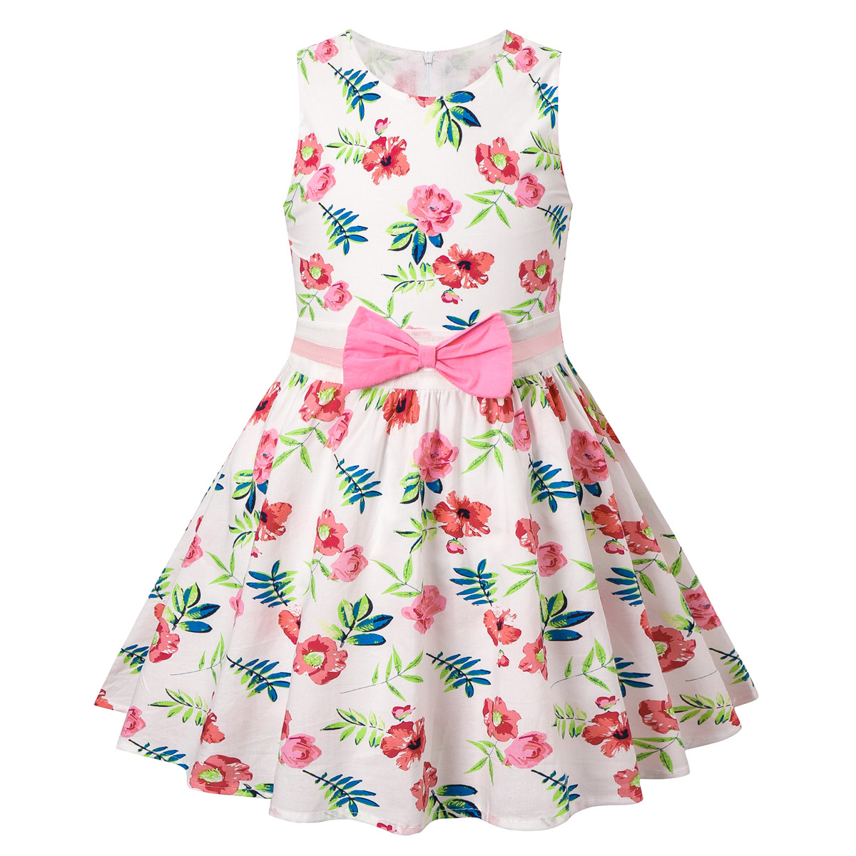 

Fashionable Floral Allover Print Sleeveless Dresses