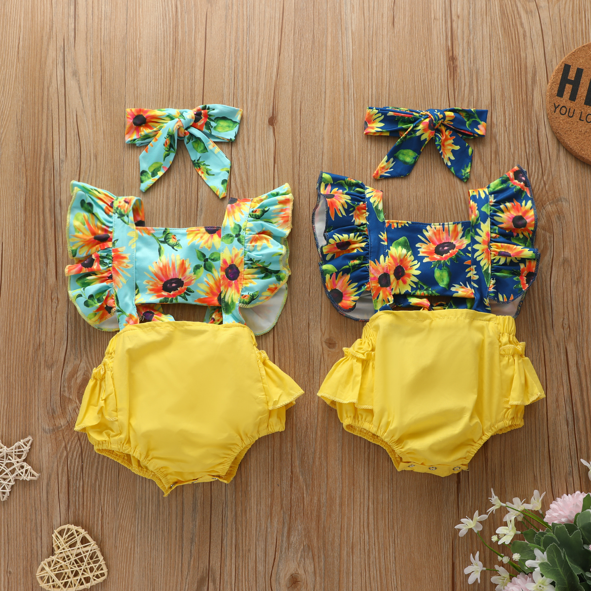 

Baby Unisex Sweet Floral Rompers & Bodysuits