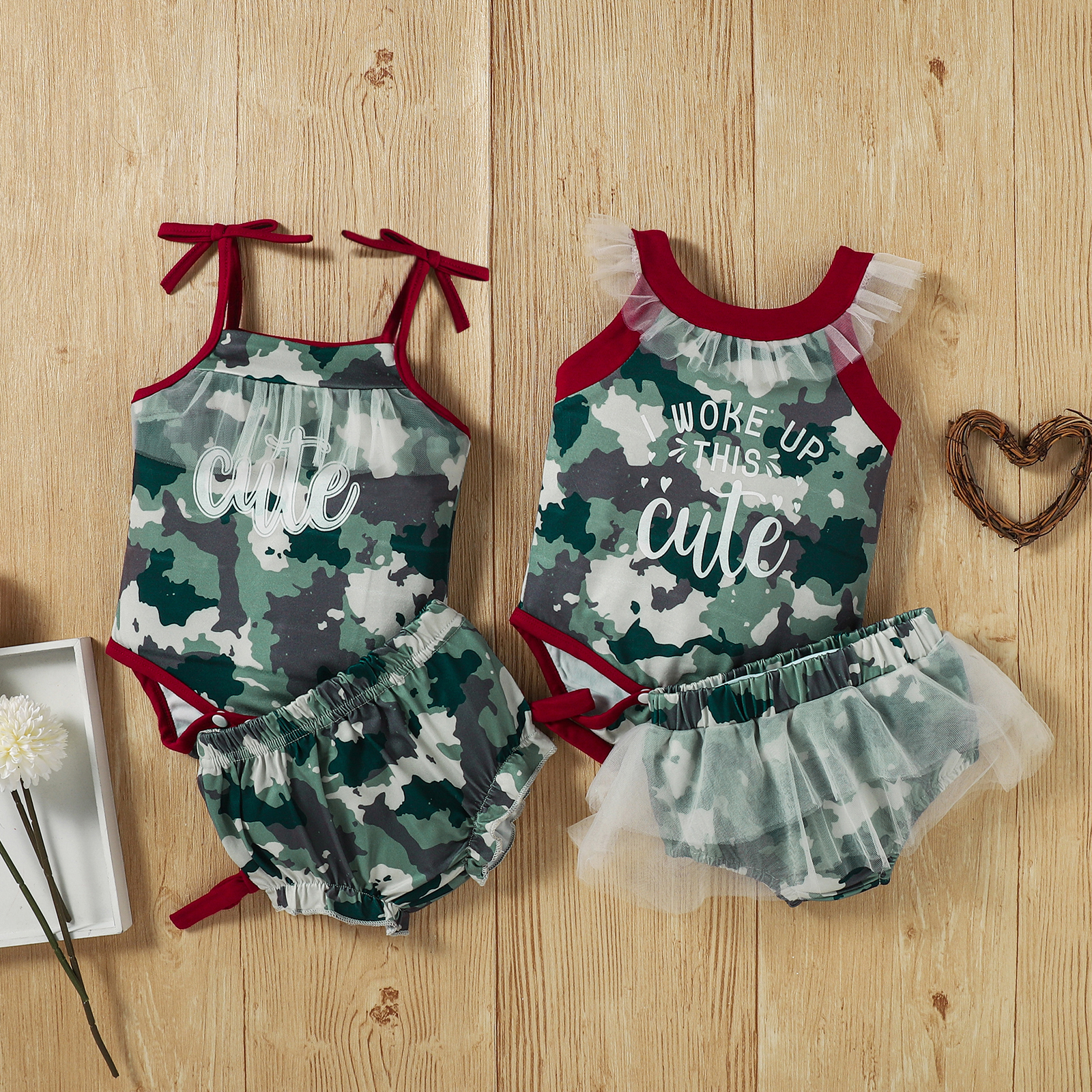 

2pcs Camouflage Print Siblings Matching Sets