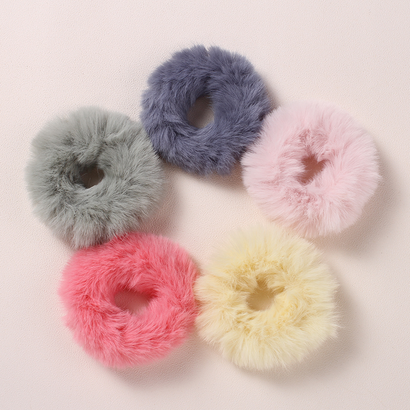

5-pack Solid Fleece Hairbands for Girls