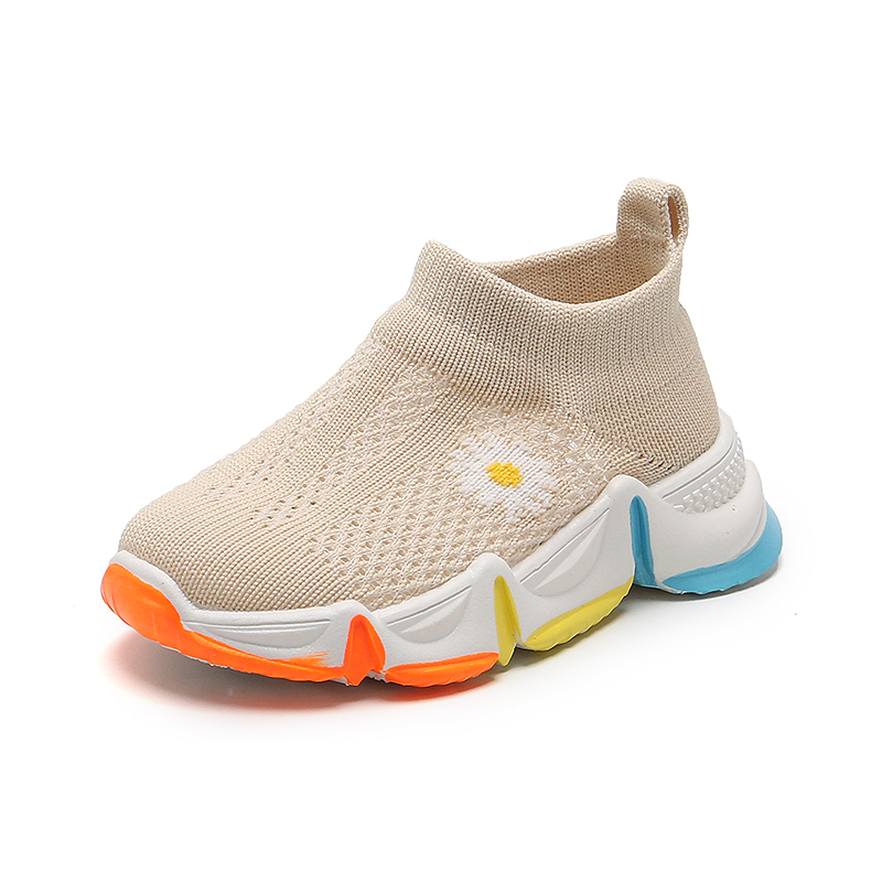 

Toddler / Kid Floral Knitted Rainbow Sneakers