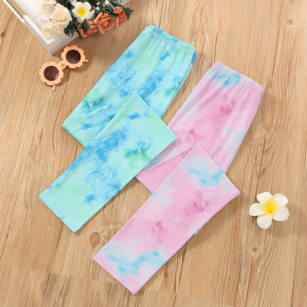 

Kid Girl Sports Tie Dye Leggings