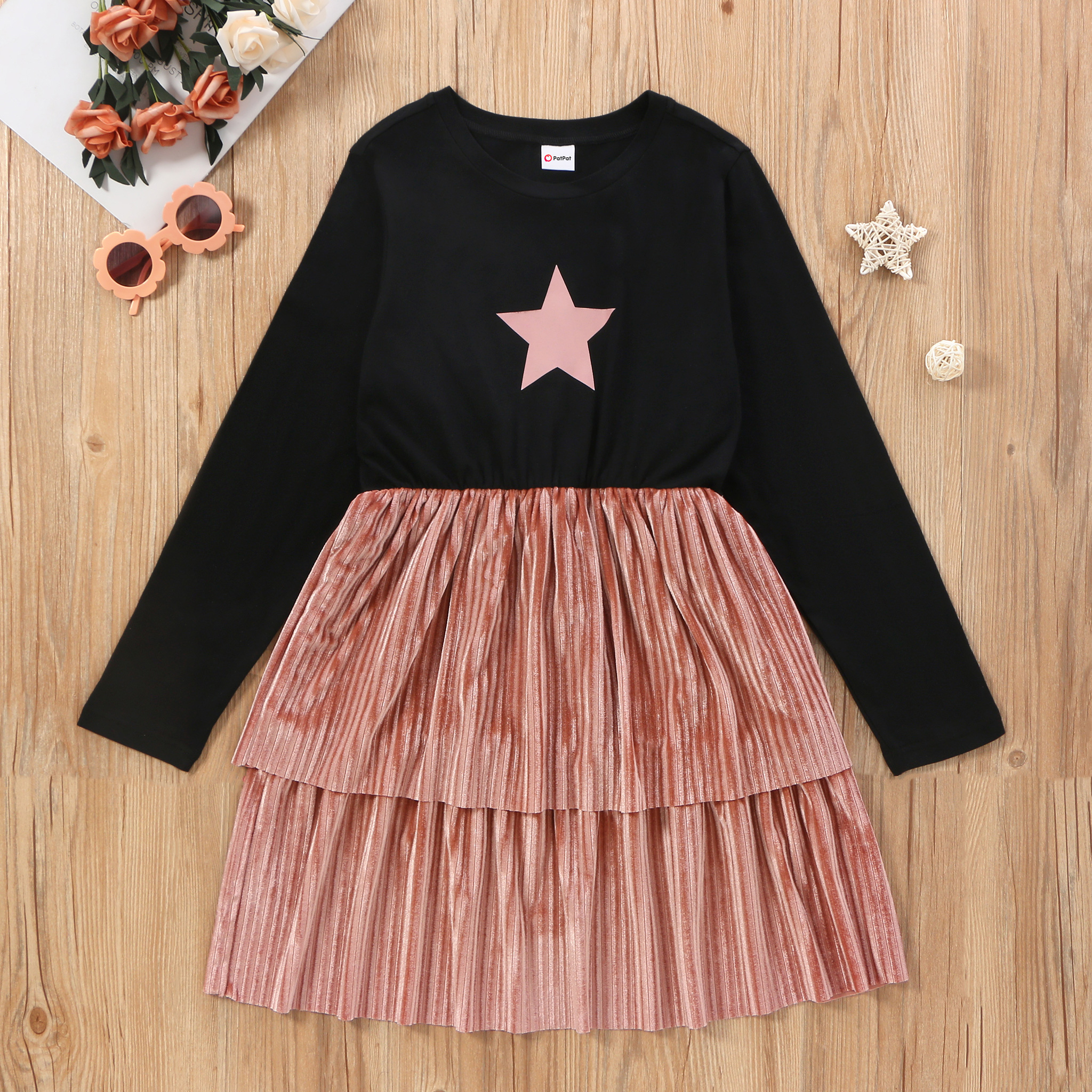 

Kid Girl Sweet Layered Dress