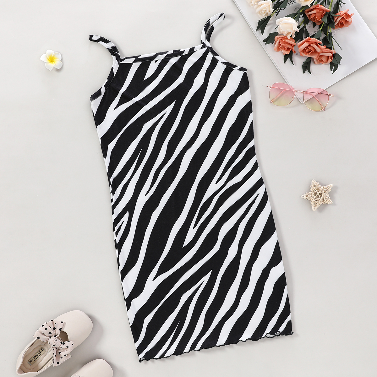 

Beautiful Zebra Pattern Slip Dress