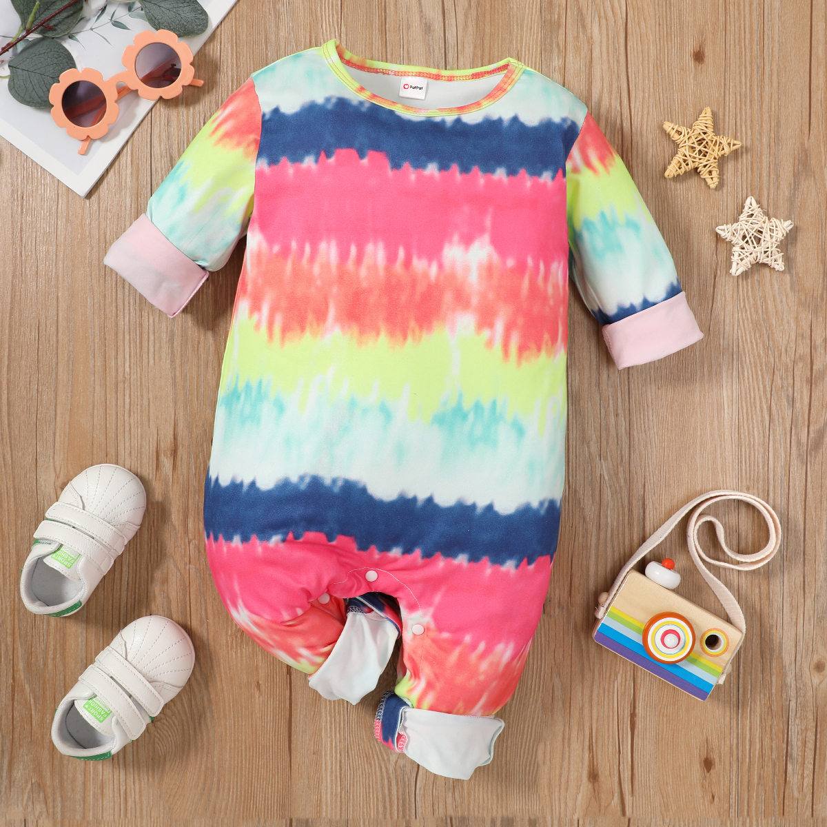 

Baby Girl Avant-garde Tie dye Jumpsuits