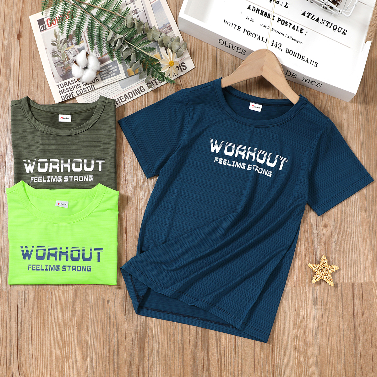 

Fashionable Kid Boy Letter Print Quick-Dry Sport T-shirt