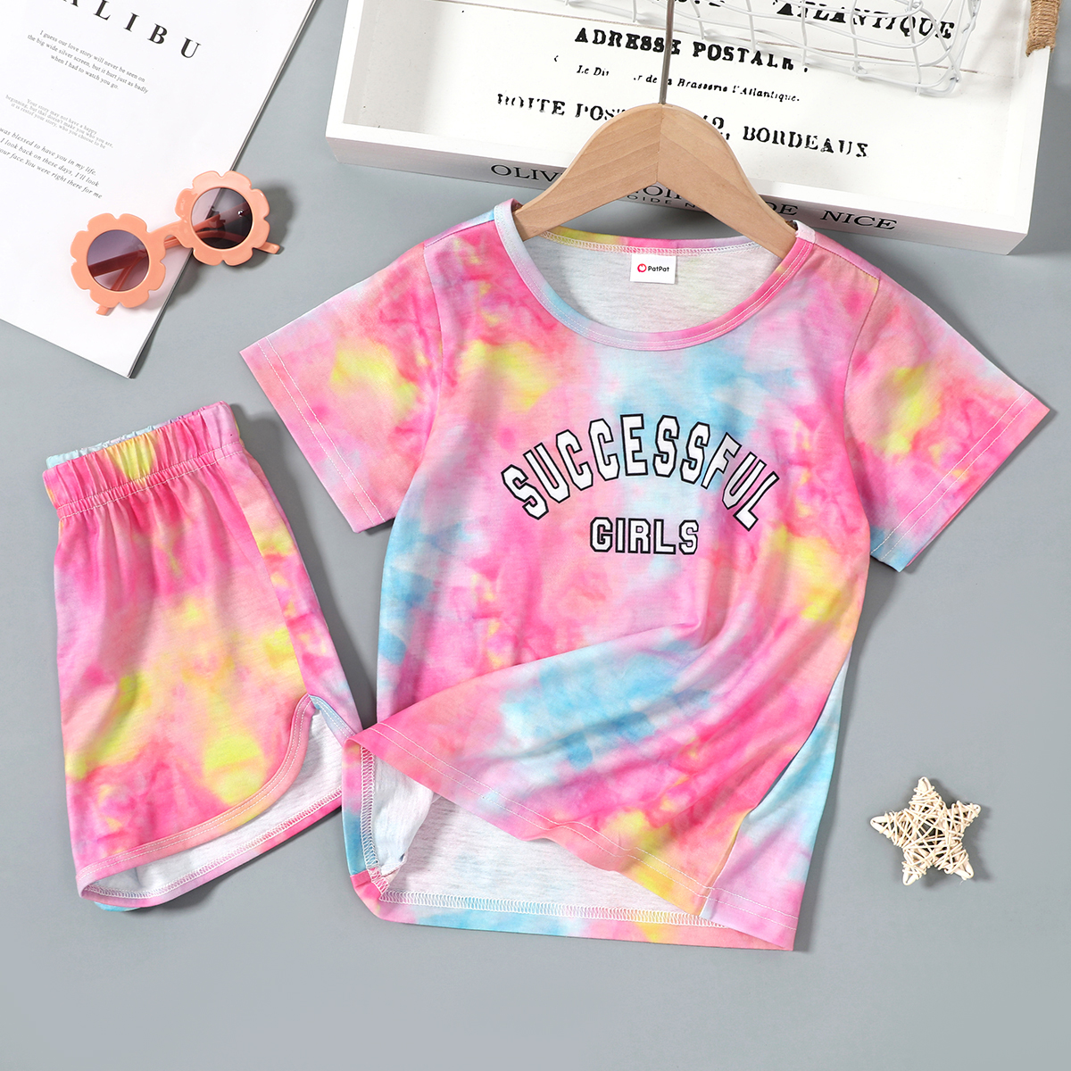 

2pcs Toddler Girl Shorts Suit casual Toddler's Sets