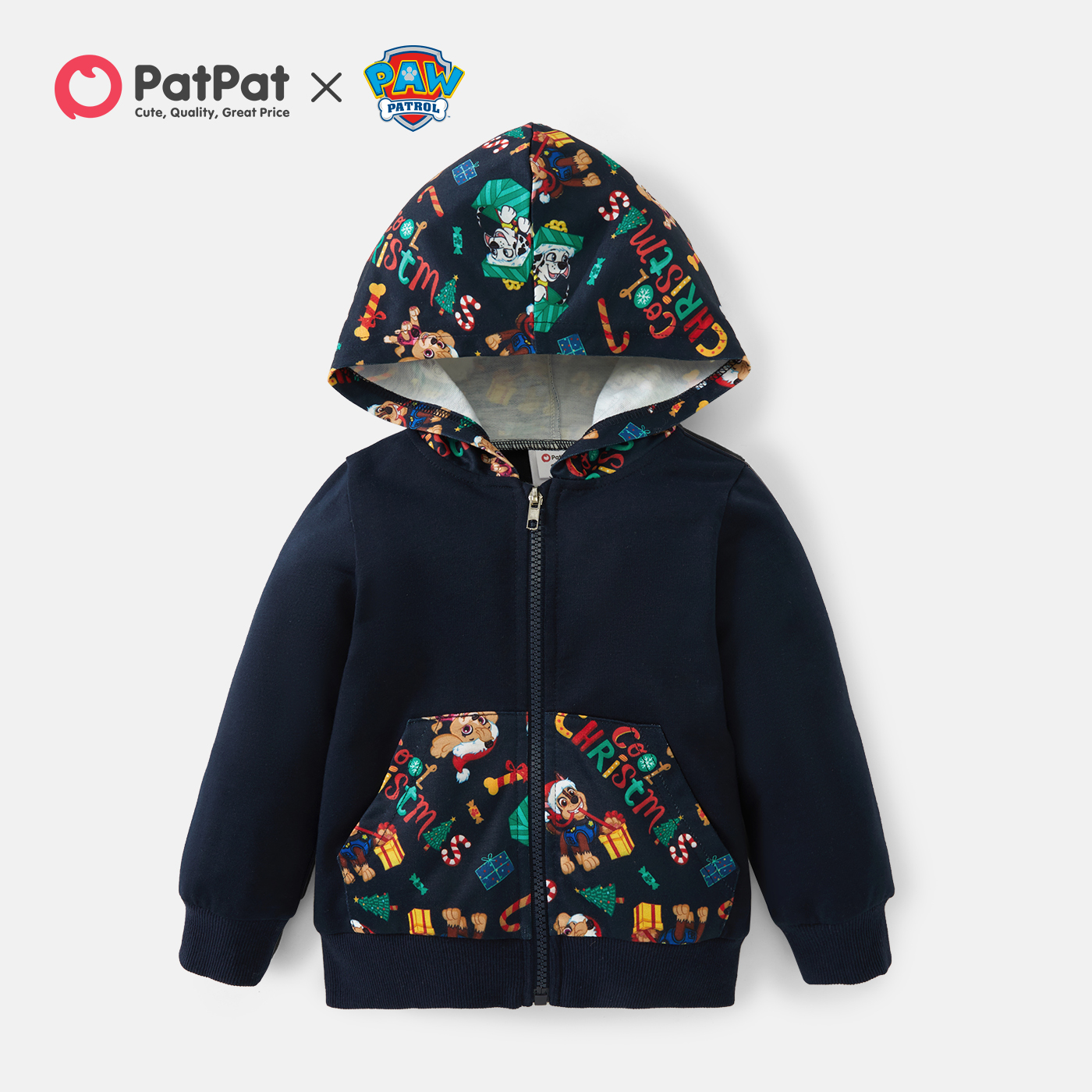 

PAW Patrol Toddler Boy Christmas Pups Team Hooded Jacket
