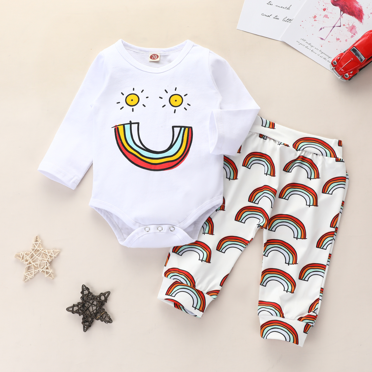 

Baby Girl Rainbow Baby's Sets