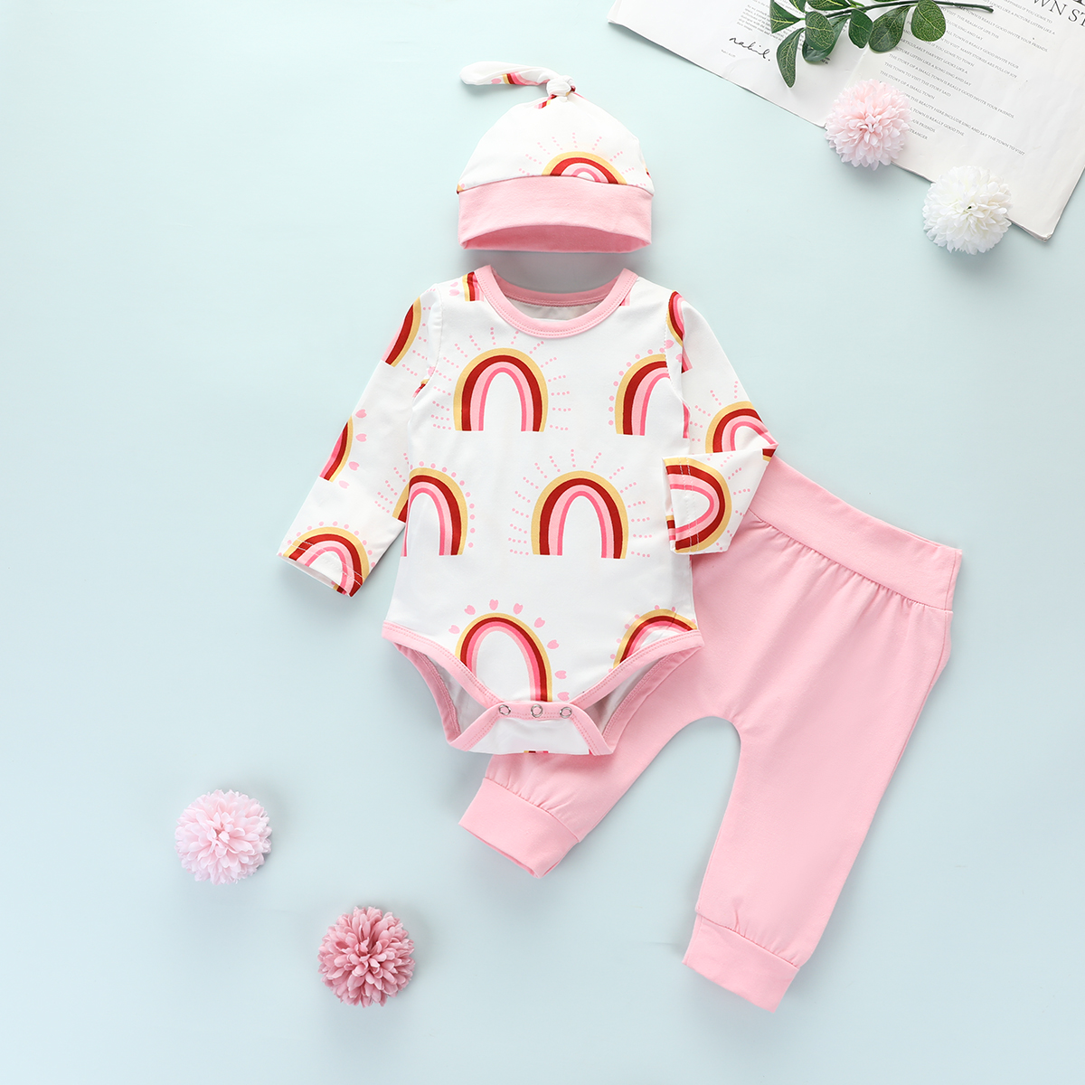 

Baby Girl Sweet Rainbow Baby's Sets