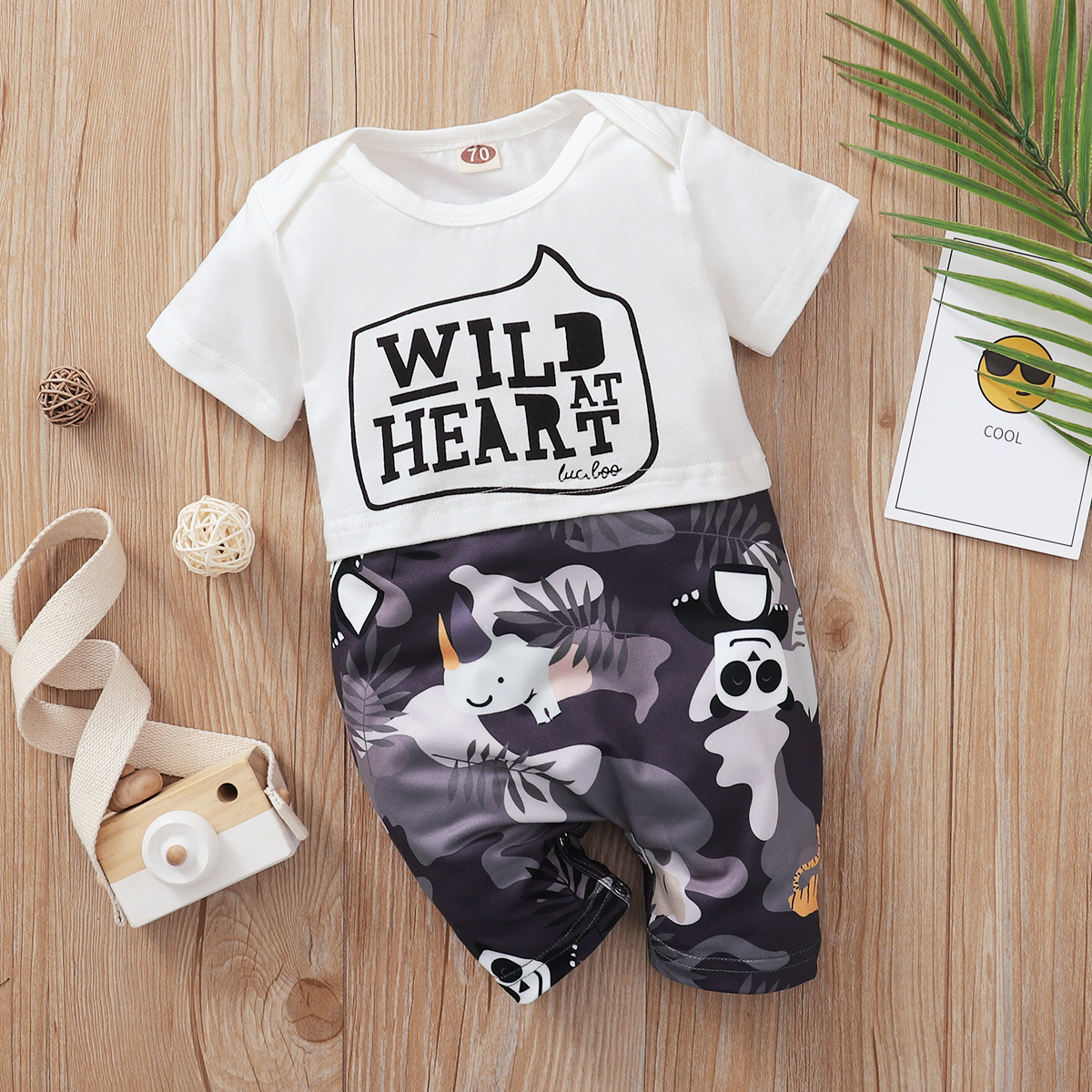 

Baby Casual Animal Print Bodysuit