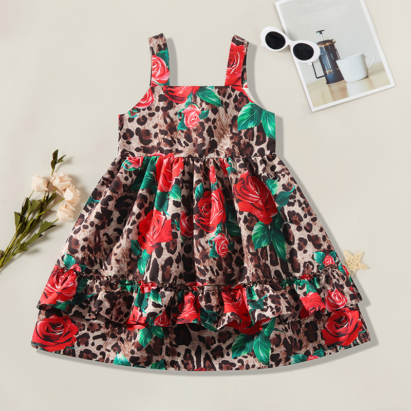 

Trendy Rose Allover Print Slip Dress