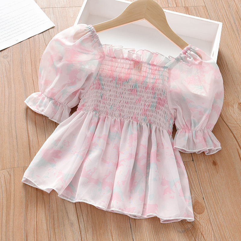 

Toddler Girl Floral Print Square Neck Dress