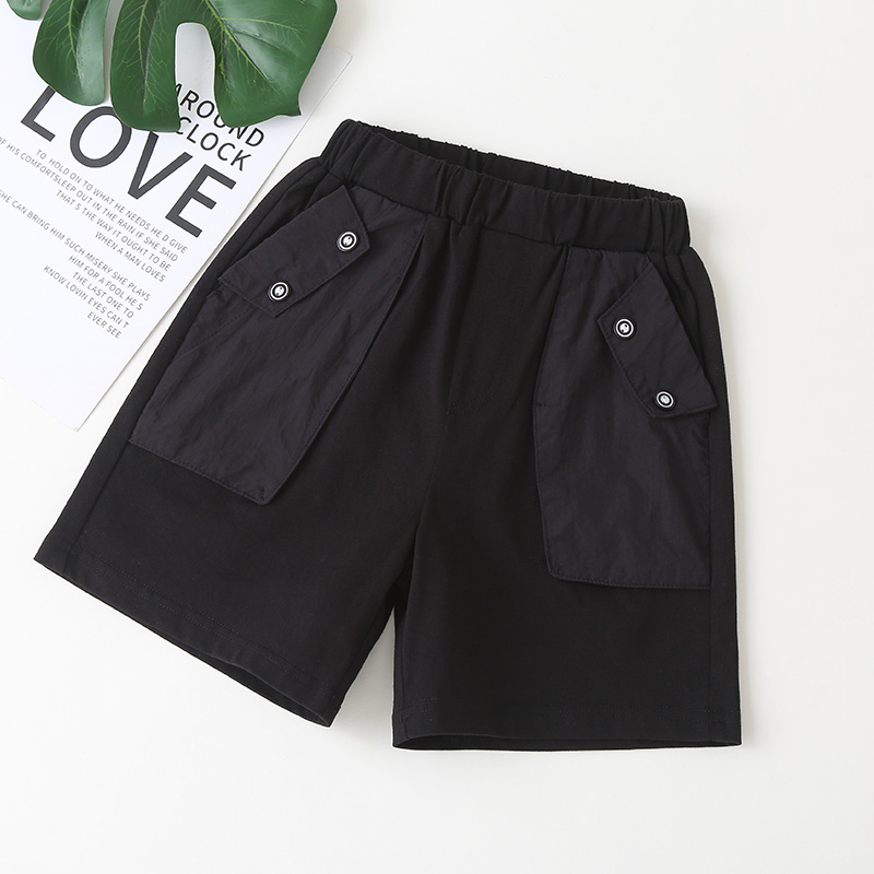 

Baby / Toddler Casual Solid Black Shorts