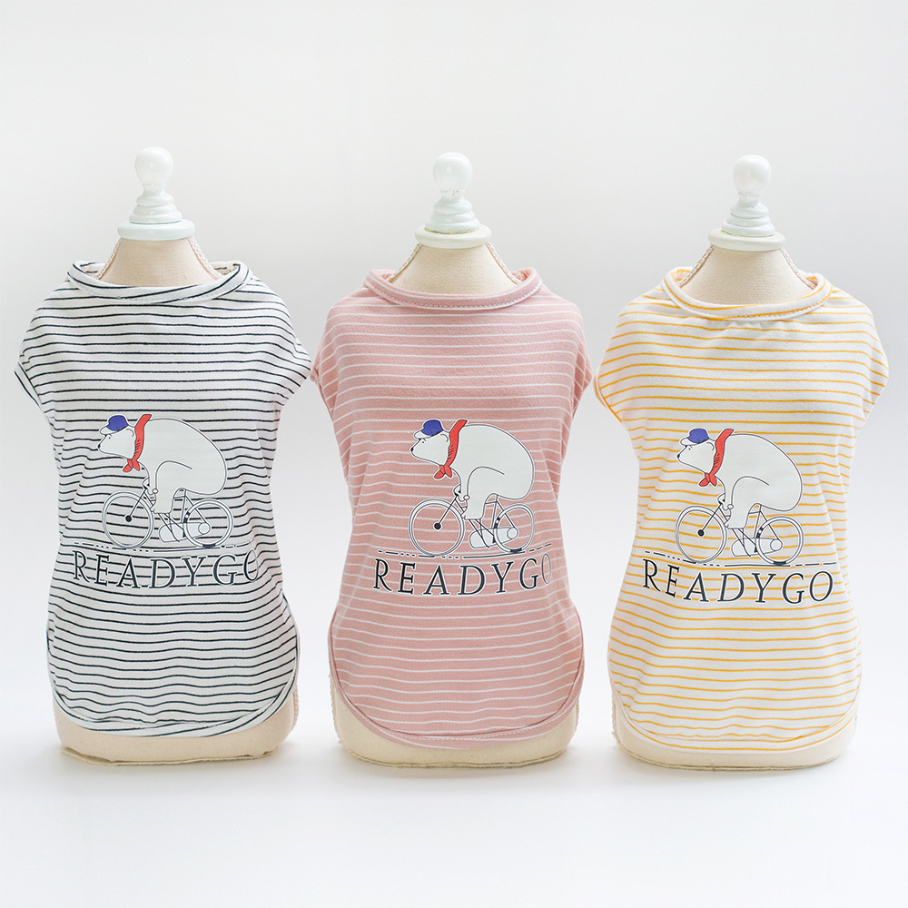 

Pet Striped Vest Is Comfortable And Breathable