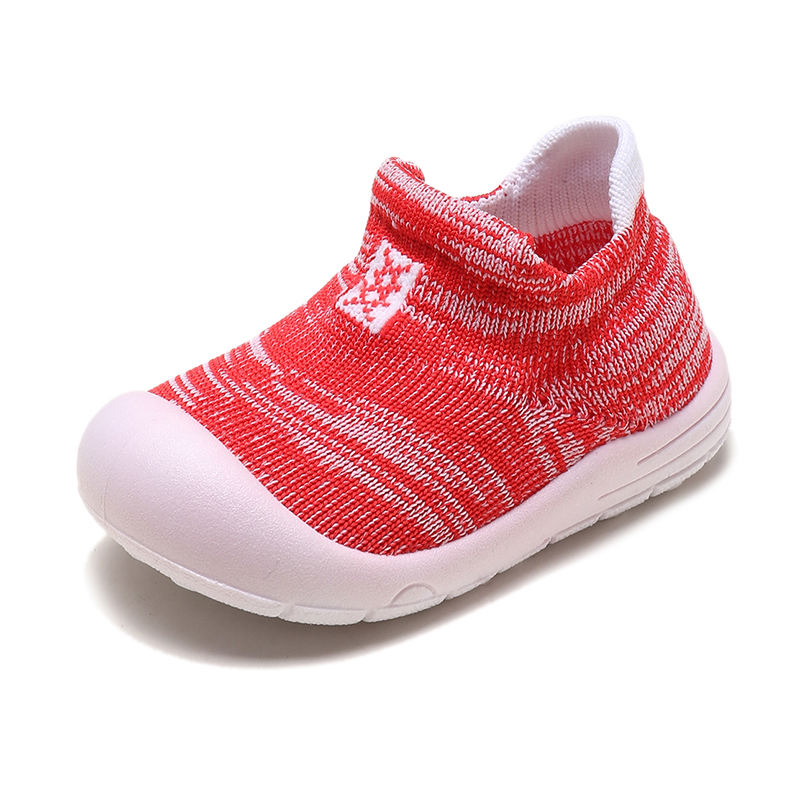 

Toddler Breathable Knitted Striped Casual Sneakers