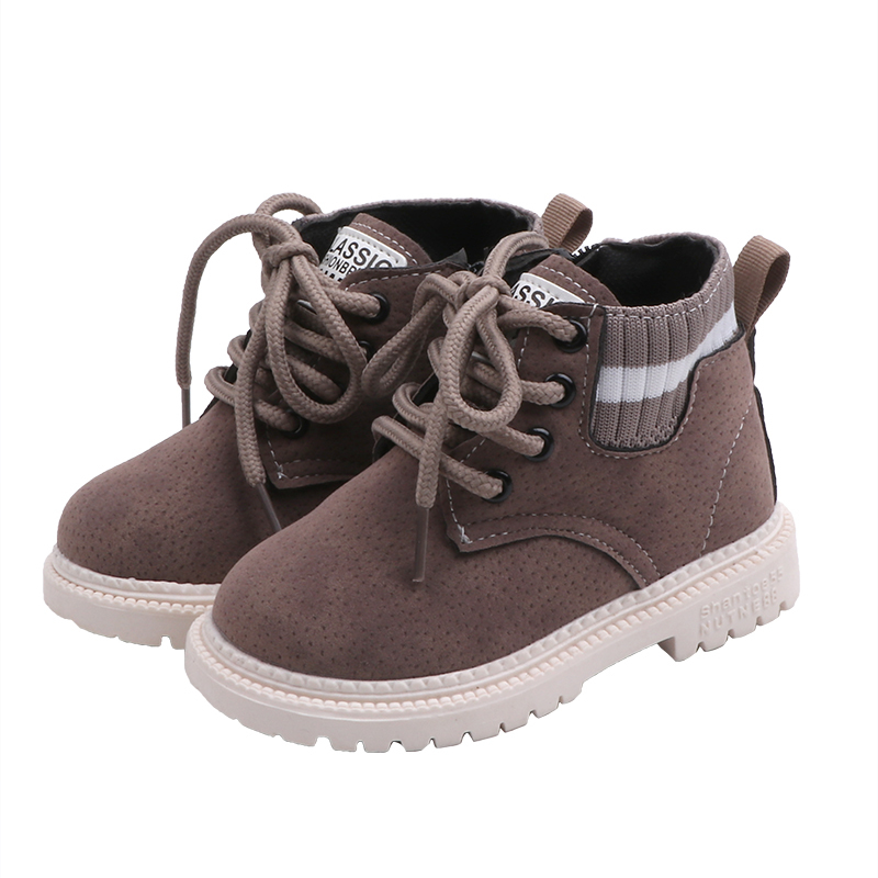 

Toddler / Kids Solid Lace-up Solid Boots
