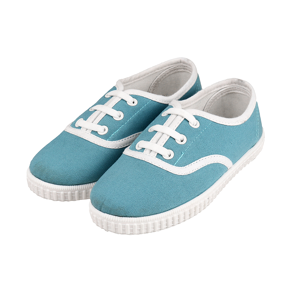 

Kid Casual Solid Lace-up Canvas Shoes