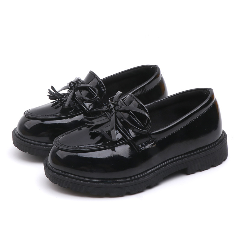 

Toddler / Kid Girl Solid Bowknot School Chic Shoes