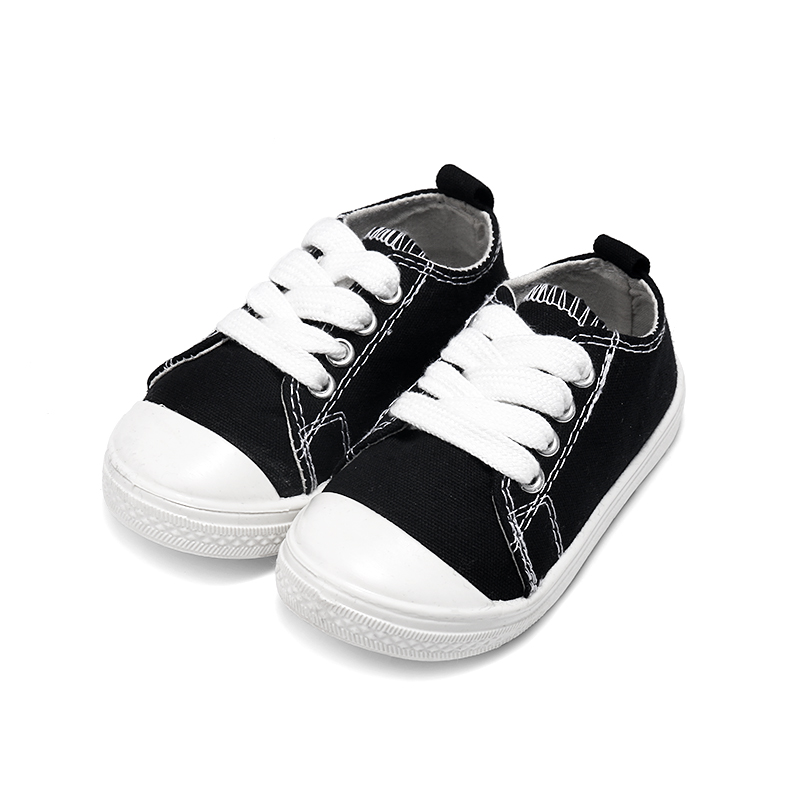 

Toddler / kid Solid School Casual Lace-up Canvas Shoes