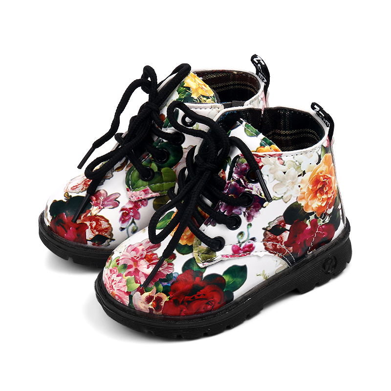 

Toddler / Kid Girl Floral Pattern Lace-up Shoes