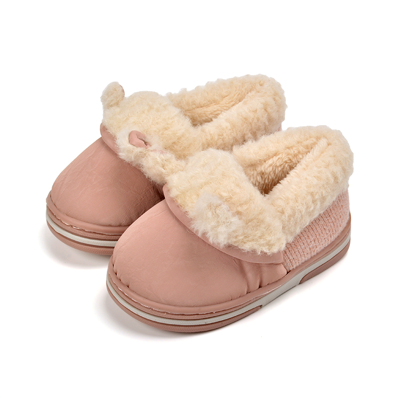 

Toddler / Kid Solid Fleece-lining Knitted Thermal Casual Snow Boots