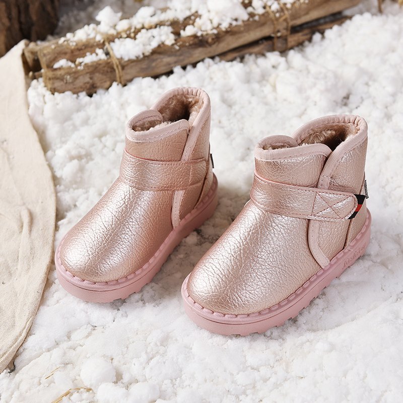 

Toddler / Kid Solid Fleece-lining Thermal Snow Boots