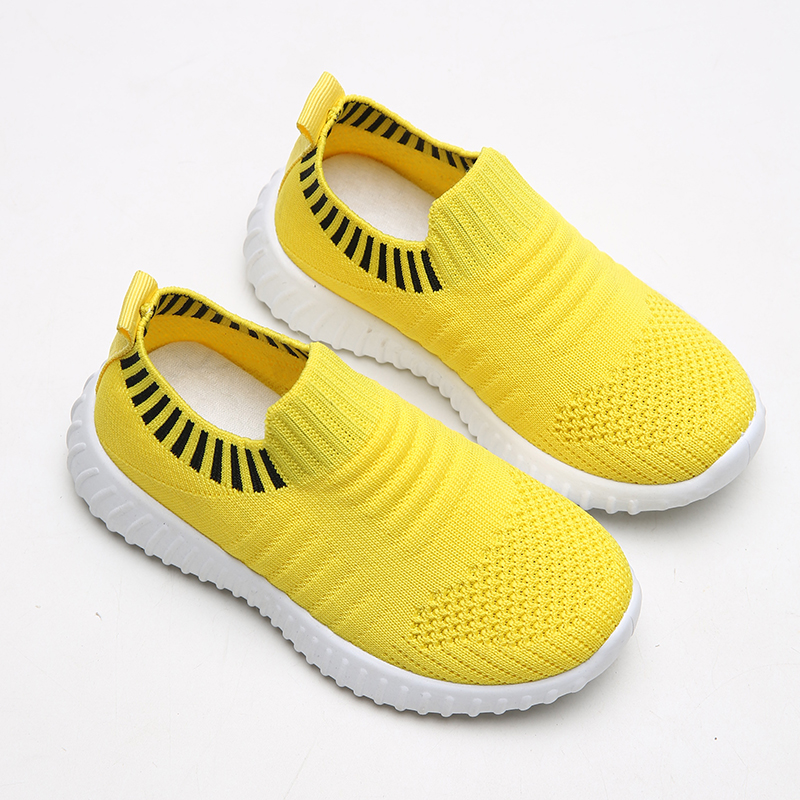 

Toddler / Kid Striped Flying Woven Breathable Sneakers