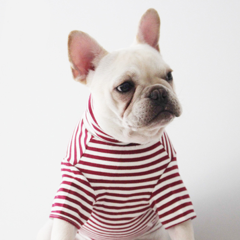 

Pet Striped Short Sleeve