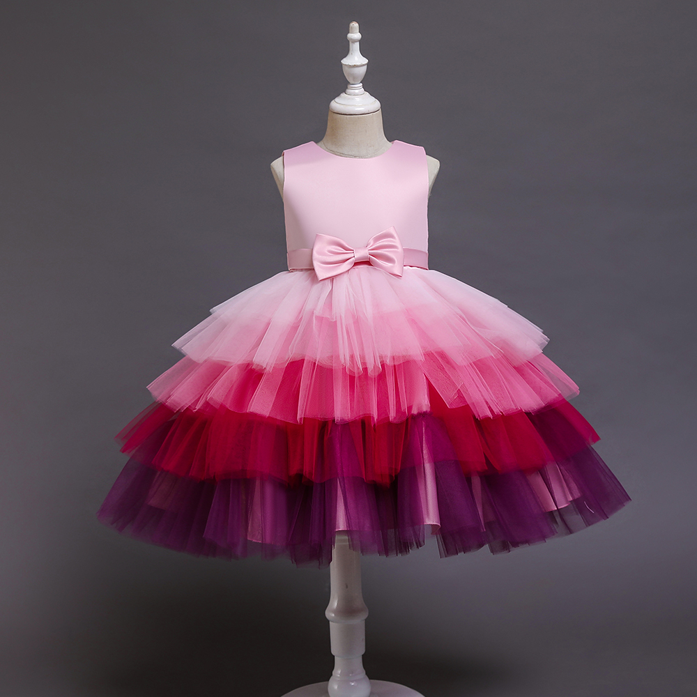 

Baby / Toddler Girl Colorful Tiered Dress