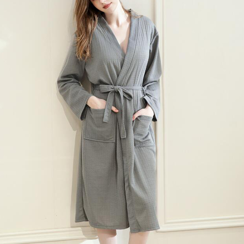

Casual Solid Crop-sleeve Maternity Robe