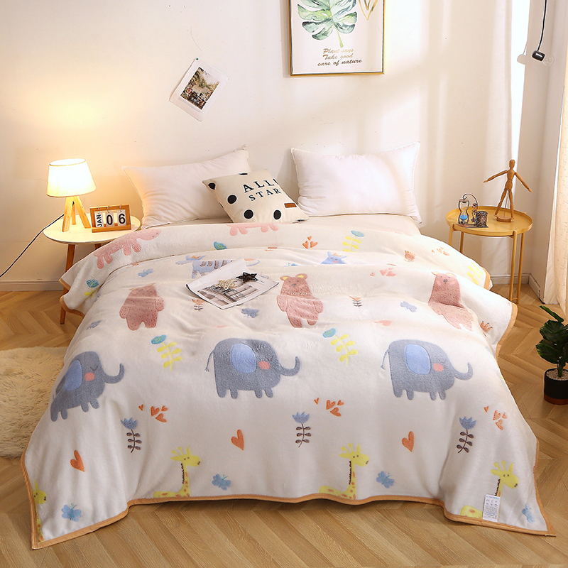 

Animal Print Fleece Blankets Home Bed Blanket Kids Bedding Super Soft Plush Throw Blanket