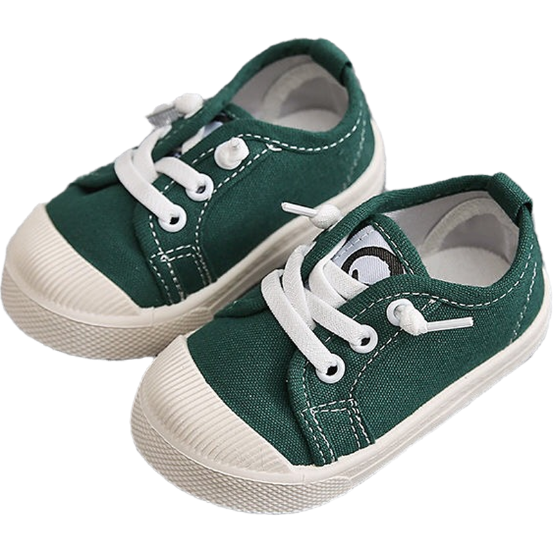

Toddler / kids Casual Lace-up Solid Canvas Shoes