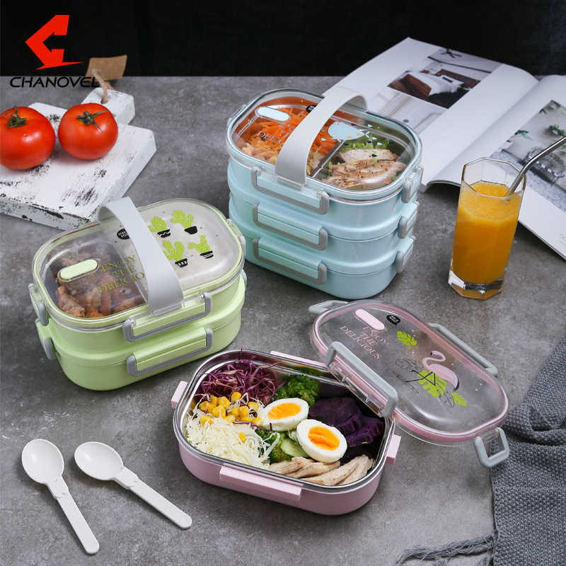 

Portable&Visibility Multi-layer Lunch Box