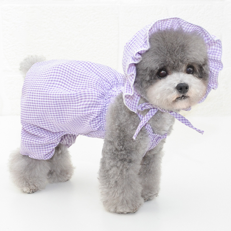 

Pet Cute Plaid Jumpsuit