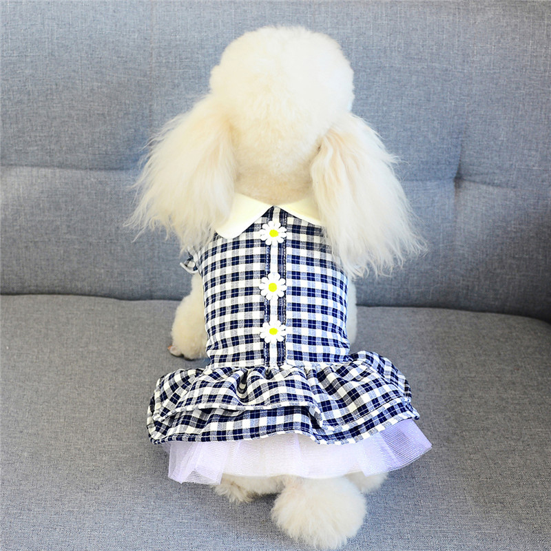 

Summer Pet Skirt Princess Skirt Cute Plaid Skirt