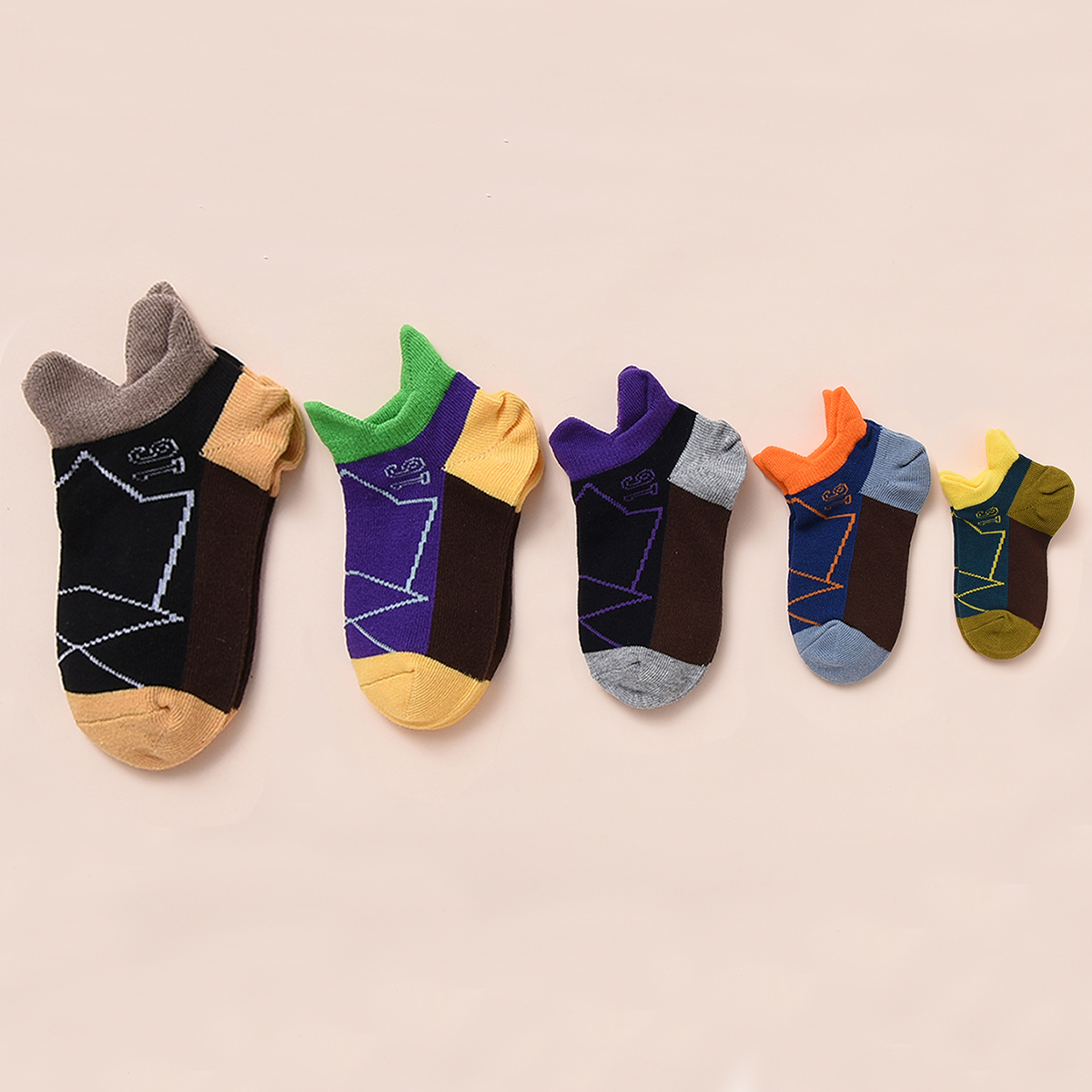

5-pack Baby / Toddler / Kid Colorblock Knitted Socks