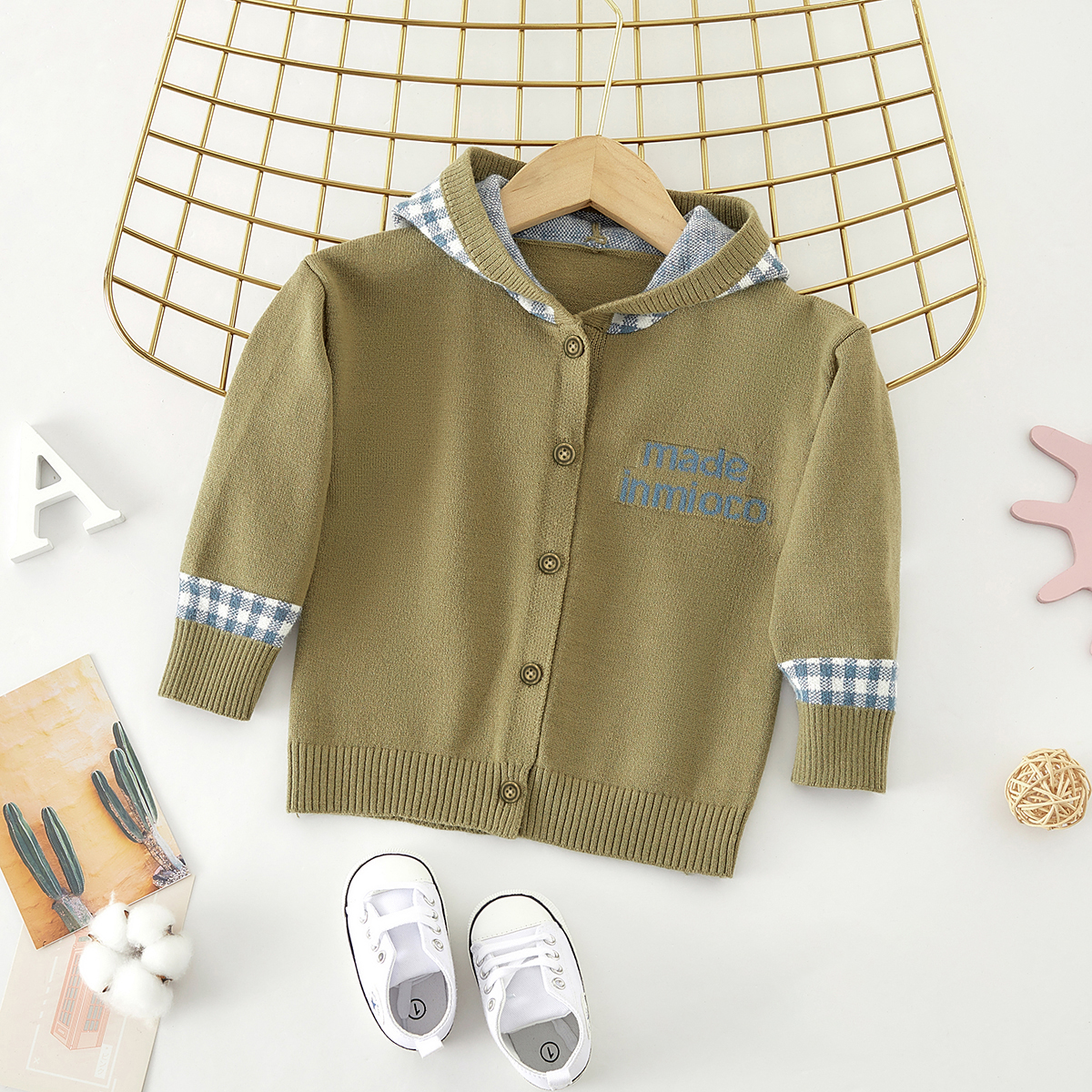 

Baby Girl casual Sweaters Hooded Fashion Long Sleeve Infant Clothing Outfits