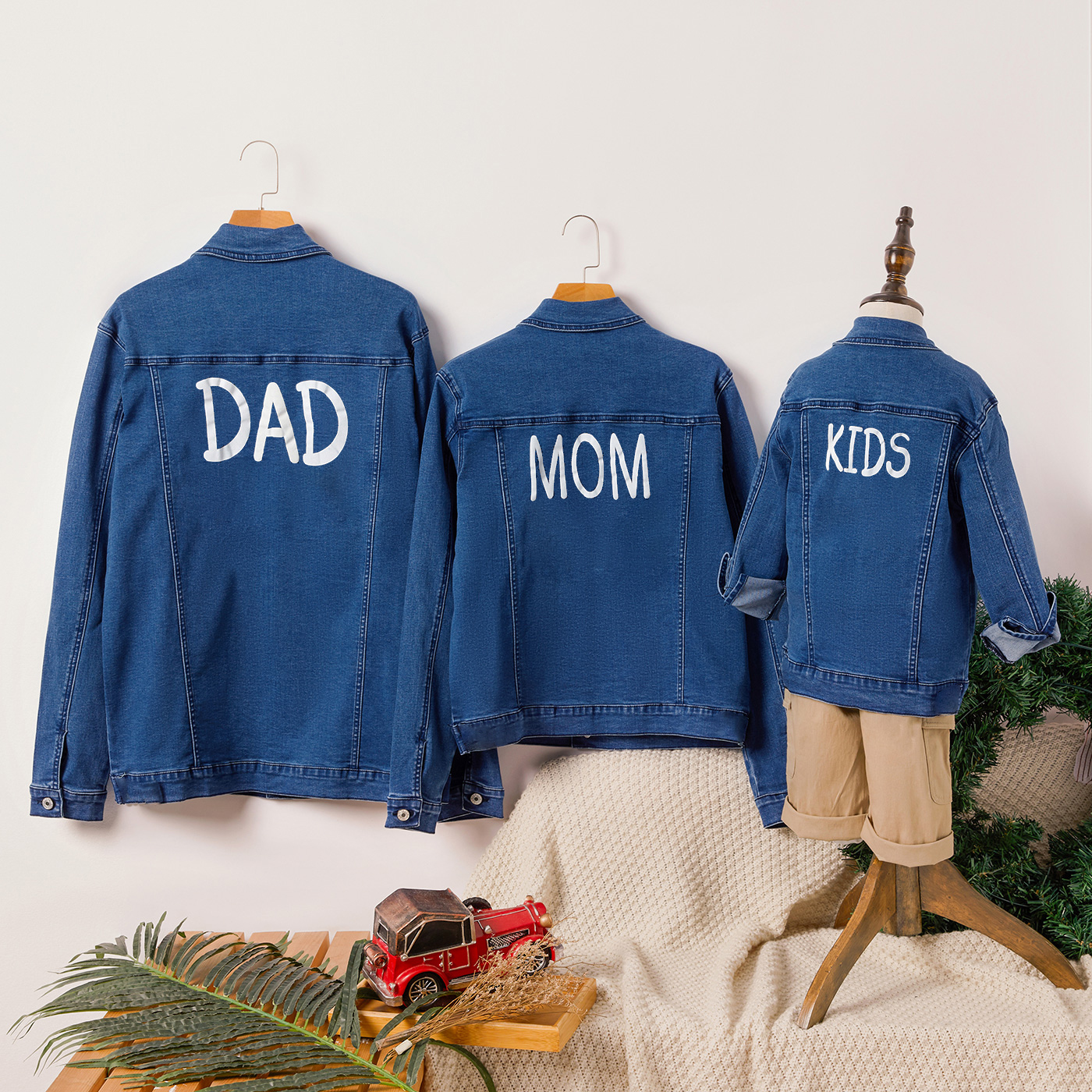 

Family Matching Denim Blue Jackets