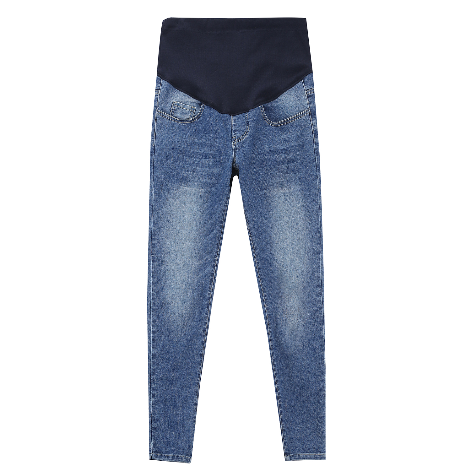 

Maternity casual Plain Light Blue jeans
