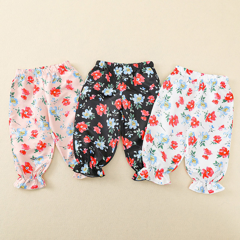 

Baby Girl casual Floral Harem pants Casual Pants Cute Sweatpants