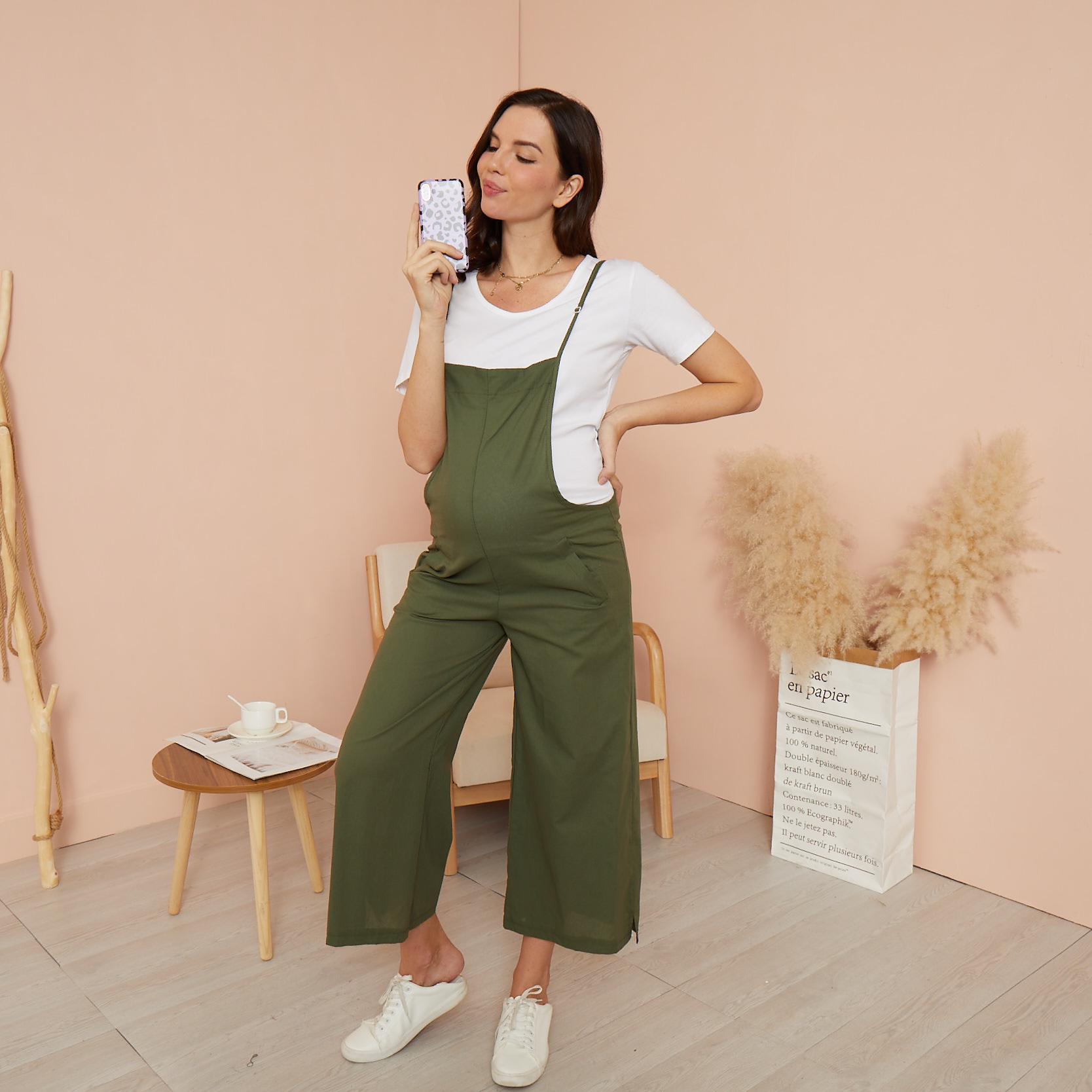 

Maternity casual Plain Jumpsuits