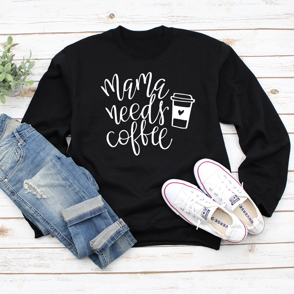 

Round collar Letter Litooffset print long sleeve normal Pullover